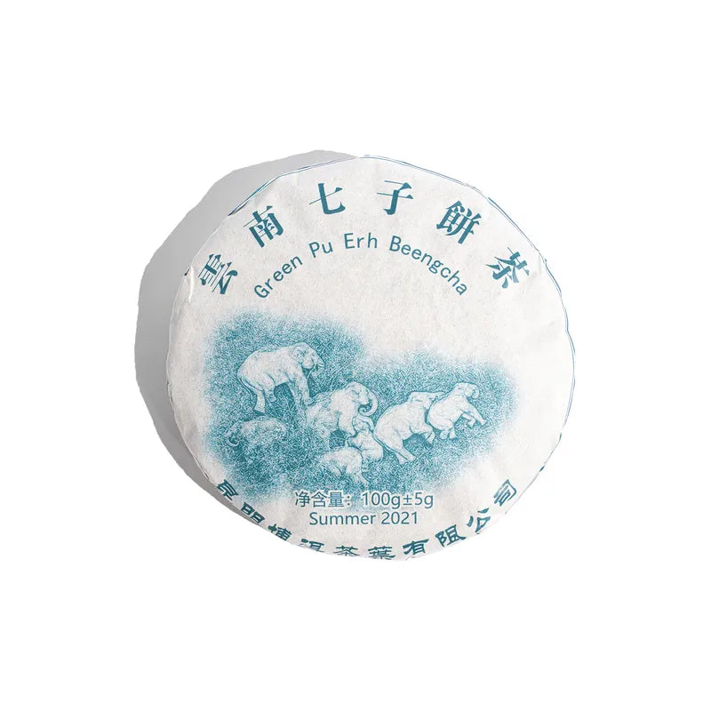 Pu-Erh Green Elephant Beeng Cha - sheng (2021 m.)